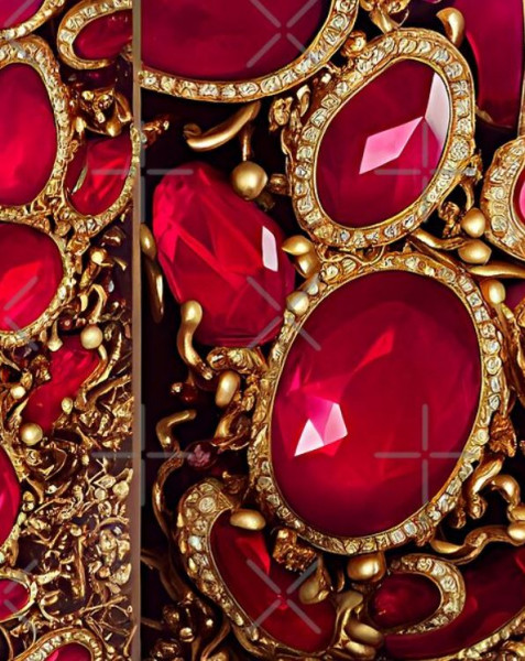 Jewerly red gems